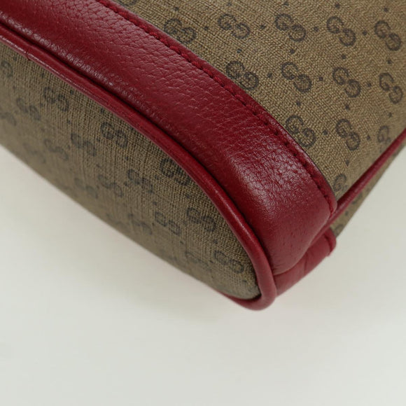 GUCCI GUCCI × Doraemon Micro GG Supreme Bag PVC Beige Gold 647801 Auth LNZ389SM