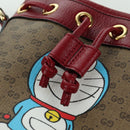 GUCCI GUCCI × Doraemon Micro GG Supreme Bag PVC Beige Gold 647801 Auth LNZ389SM-18