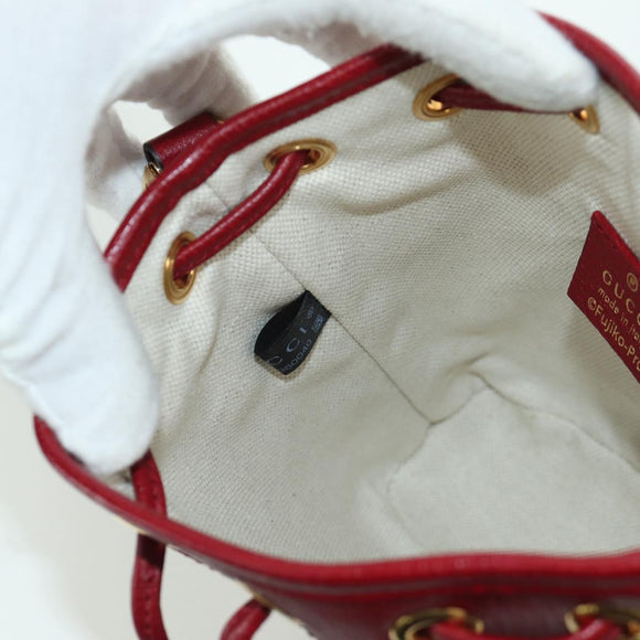 GUCCI GUCCI × Doraemon Micro GG Supreme Bag PVC Beige Gold 647801 Auth LNZ389SM