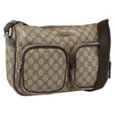 GUCCI GG Supreme Shoulder Bag PVC Beige Gold 246881 Auth LNZ392-1