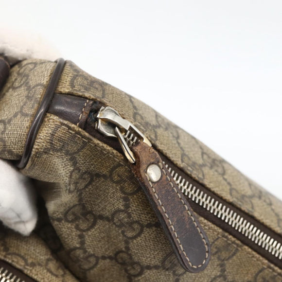 GUCCI GG Supreme Shoulder Bag PVC Beige Gold 246881 Auth LNZ392