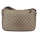 GUCCI GG Supreme Shoulder Bag PVC Beige Gold 246881 Auth LNZ392-2