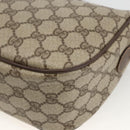 GUCCI GG Supreme Web Sherry Line Bag PVC Beige Gold 89 02 077 Auth LNZ393-12