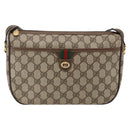 GUCCI GG Supreme Web Sherry Line Bag PVC Beige Gold 89 02 077 Auth LNZ393-2
