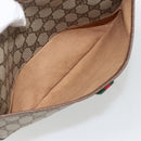 GUCCI GG Supreme Web Sherry Line Bag PVC Beige Gold 89 02 077 Auth LNZ393-21