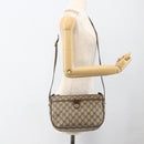 GUCCI GG Supreme Web Sherry Line Bag PVC Beige Gold 89 02 077 Auth LNZ393-23