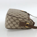 GUCCI GG Supreme Web Sherry Line Bag PVC Beige Gold 89 02 077 Auth LNZ393-5