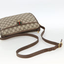 GUCCI GG Supreme Web Sherry Line Bag PVC Beige Gold 89 02 077 Auth LNZ393-7