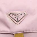PRADA Shoulder Bag Nylon Pink Silver Auth LNZ394-19