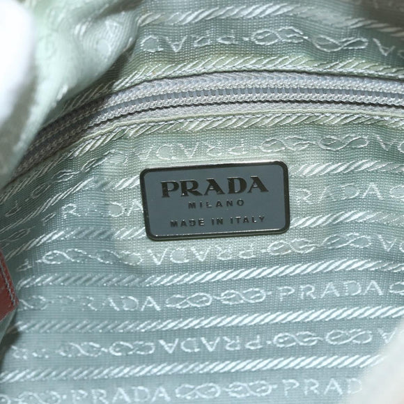 PRADA Shoulder Bag Nylon Pink Silver Auth LNZ394