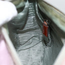 PRADA Shoulder Bag Nylon Pink Silver Auth LNZ394-24