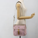 PRADA Shoulder Bag Nylon Pink Silver Auth LNZ394-29