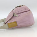 PRADA Shoulder Bag Nylon Pink Silver Auth LNZ394-3