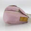 PRADA Shoulder Bag Nylon Pink Silver Auth LNZ394-4