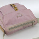 PRADA Shoulder Bag Nylon Pink Silver Auth LNZ394-6