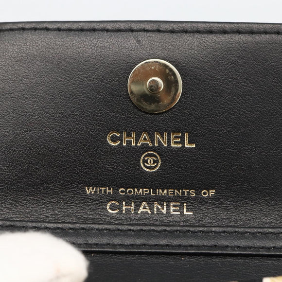 CHANEL Chain Mini Matelasse 12 Shoulder Bag Satin Beige Gold CC Auth LNZ395M