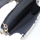 CHANEL Chain Mini Matelasse 12 Shoulder Bag Satin Beige Gold CC Auth LNZ395M-10