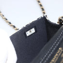 CHANEL Chain Mini Matelasse 12 Shoulder Bag Satin Beige Gold CC Auth LNZ395M-11