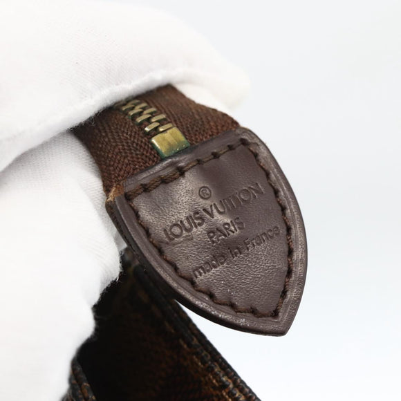 LOUIS VUITTON Damier Ebene Poche Toilette 26 Pouch N47543 LV Auth LNZ396