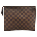 LOUIS VUITTON Damier Ebene Poche Toilette 26 Pouch N47543 LV Auth LNZ396-2