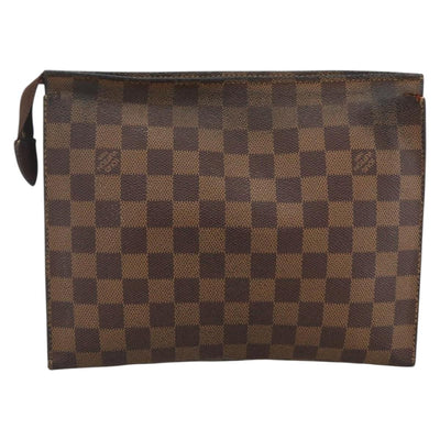 LOUIS VUITTON Damier Ebene Poche Toilette 26 Pouch N47543 LV Auth LNZ396 - 0