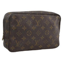 LOUIS VUITTON Monogram Trousse Toilette 23 Clutch Bag M47524 LV Auth LNZ401-1