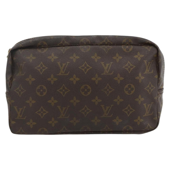 LOUIS VUITTON Monogram Trousse Toilette 28 Clutch Bag M47522 LV Auth LNZ402