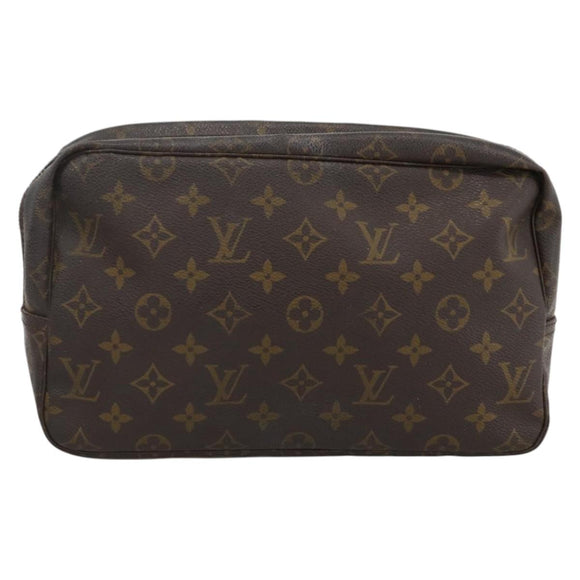 LOUIS VUITTON Monogram Trousse Toilette 28 Clutch Bag M47522 LV Auth LNZ402
