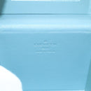 LOUIS VUITTON Vernis Bleecker Cosmetic Pouch Baby Blue M91003 Auth LNZ403-18
