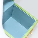 LOUIS VUITTON Vernis Bleecker Cosmetic Pouch Baby Blue M91003 Auth LNZ403-20