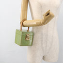 LOUIS VUITTON Vernis Bleecker Cosmetic Pouch Baby Blue M91003 Auth LNZ403-22