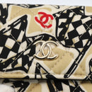 CHANEL Chain Mini Matelasse 12 Shoulder Bag Satin Beige Gold CC Auth LNZ407M-17