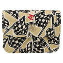 CHANEL Chain Mini Matelasse 12 Shoulder Bag Satin Beige Gold CC Auth LNZ407M-13