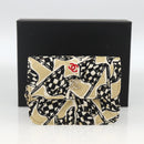 CHANEL Chain Mini Matelasse 12 Shoulder Bag Satin Beige Gold CC Auth LNZ407M-12