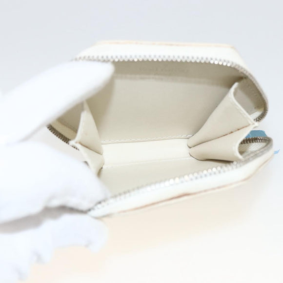 LOUIS VUITTON Vernis Porte Monnaie Flocon Coin Purse Perle M58216 Auth LNZ408V