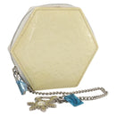 LOUIS VUITTON Vernis Porte Monnaie Flocon Coin Purse Perle M58216 Auth LNZ408V-1