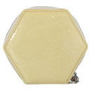 LOUIS VUITTON Vernis Porte Monnaie Flocon Coin Purse Perle M58216 Auth LNZ408V-2