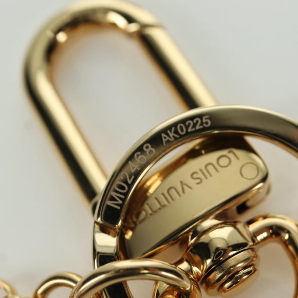 LOUIS VUITTON LV Iconic Superflat Charm metal Gold Tone M02468 LV Auth LNZ409SAM