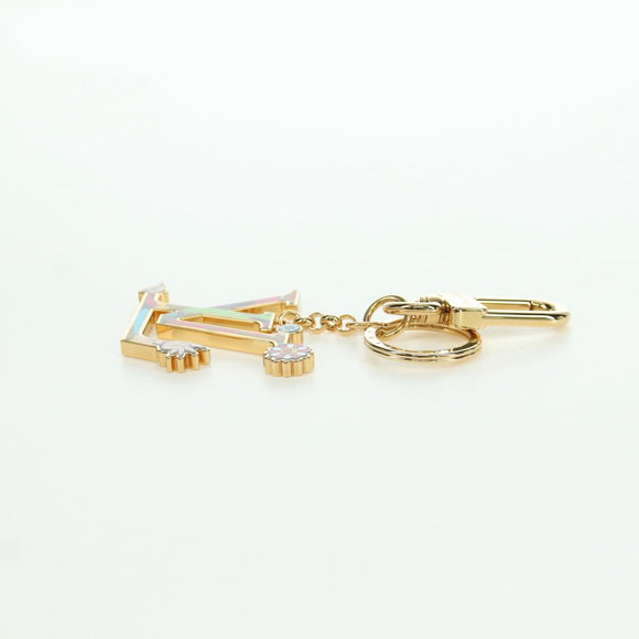 LOUIS VUITTON LV Iconic Superflat Charm metal Gold Tone M02468 LV Auth LNZ409SAM
