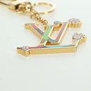 LOUIS VUITTON LV Iconic Superflat Charm metal Gold Tone M02468 LV Auth LNZ409SAM-14