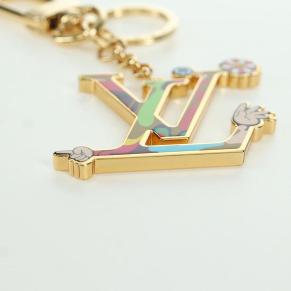 LOUIS VUITTON LV Iconic Superflat Charm metal Gold Tone M02468 LV Auth LNZ409SAM