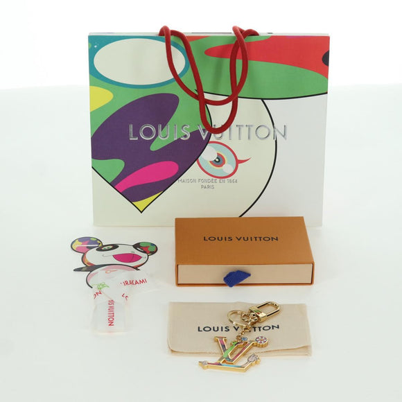 LOUIS VUITTON LV Iconic Superflat Charm metal Gold Tone M02468 LV Auth LNZ409SAM