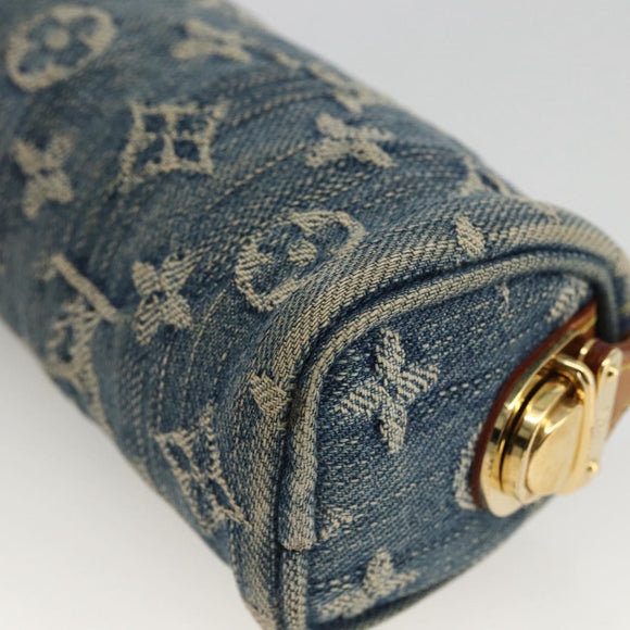 LOUIS VUITTON Denim Trousse Speedy PM Accessory Pouch M95082 Auth LNZ411A