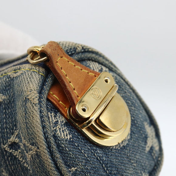 LOUIS VUITTON Denim Trousse Speedy PM Accessoiretasche M95082 Auth LNZ411A