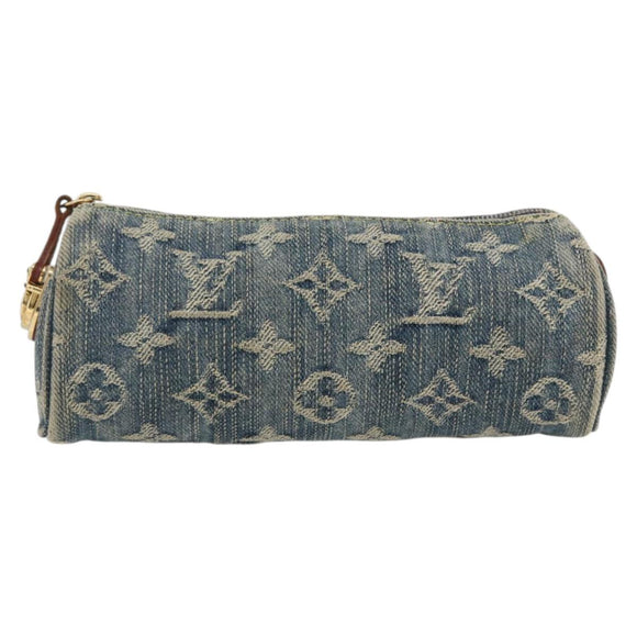 LOUIS VUITTON Denim Trousse Speedy PM Accessoiretasche M95082 Auth LNZ411A