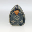 LOUIS VUITTON Denim Trousse Speedy PM Accessory Pouch M95082 Auth LNZ411A-4