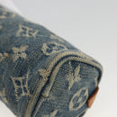 LOUIS VUITTON Denim Trousse Speedy PM Accessory Pouch M95082 Auth LNZ411A-7
