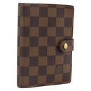 LOUIS VUITTON Damier Ebene Agenda PM Day Planner Cover R20700 LV Auth LNZ412-1