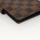 LOUIS VUITTON Damier Ebene Agenda PM Day Planner Cover R20700 LV Auth LNZ412-16