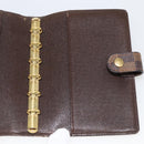 LOUIS VUITTON Damier Ebene Agenda PM Day Planner Cover R20700 LV Auth LNZ412-19